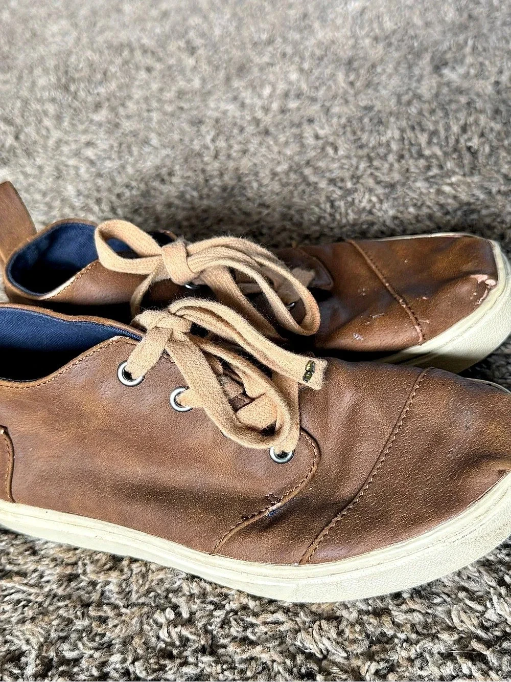 TOMS Botas Cupsole Toffee Microsuede Youth size 4 sho